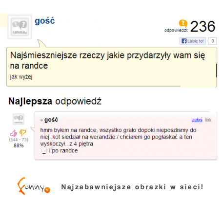 Najśmieszniejsze rzeczy jakie przydarzyły wam się na randce? HAHA dobre ZOBACZ co napisali na forum. :D