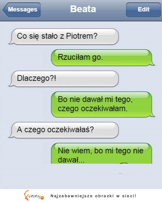 Dziewczyna tłumaczy dlaczego rozstała się z chłopakiem! HAHA!