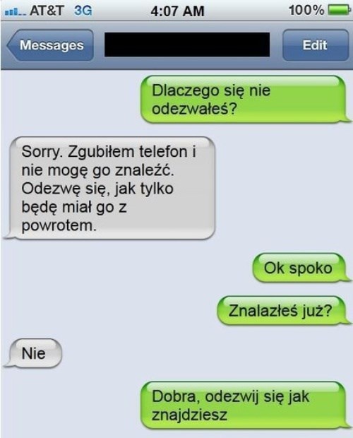 Dlaczego się nie odezwałeś?