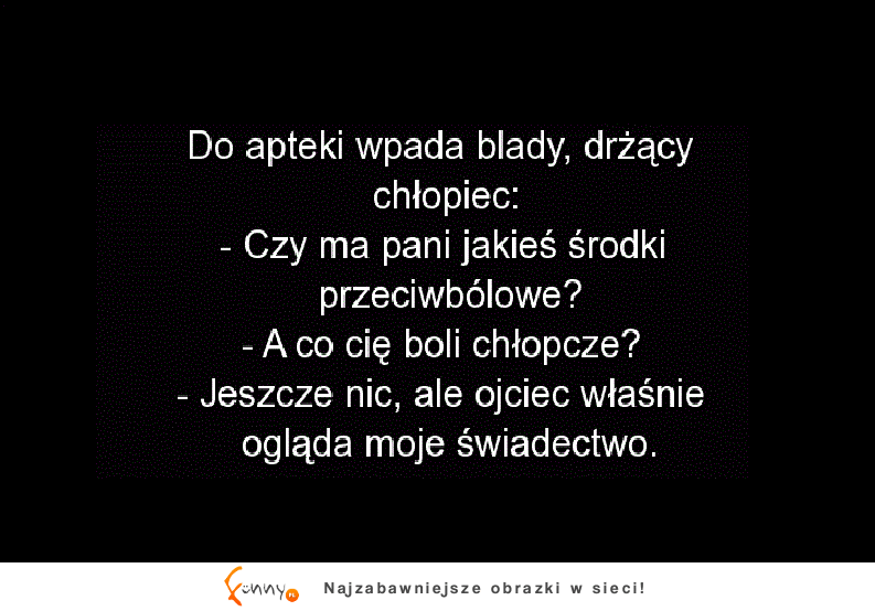 Do apteki wpada chłopiec i prosi o leki przeciwbólowe! Nie zgadniesz po co!