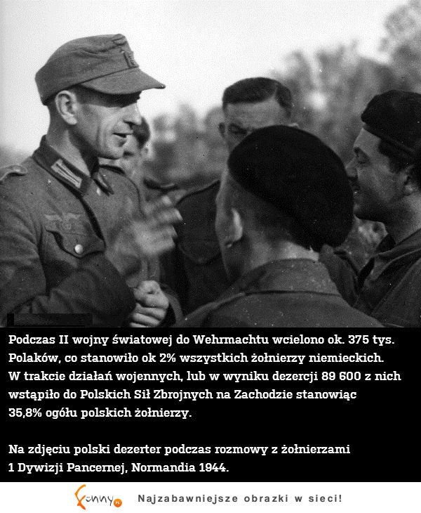 Podczas II wojny światowej do Wermahtu wcielono ok 375tys. Polaków! Wiedzieliście o tym?