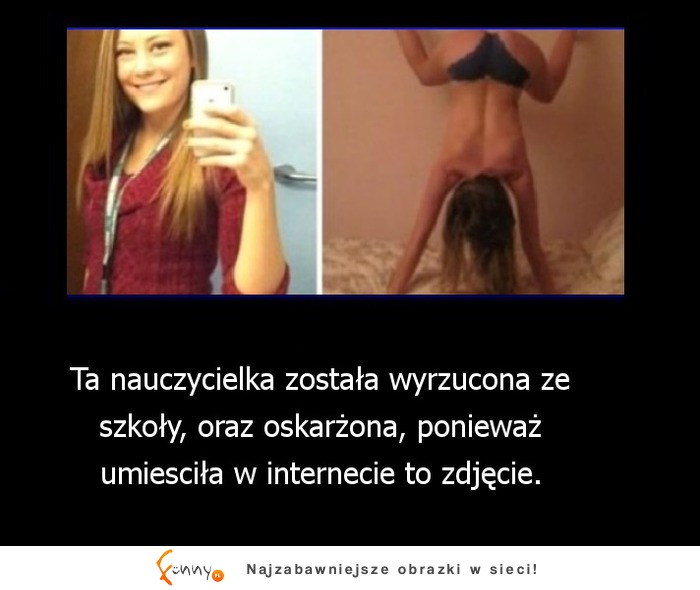 Ta śliczna NAUCZYCIELKA została WYRZUCONA ze szkoły za pokazanie tego ZDJĘCIA w INTERNECIE! OSTRO