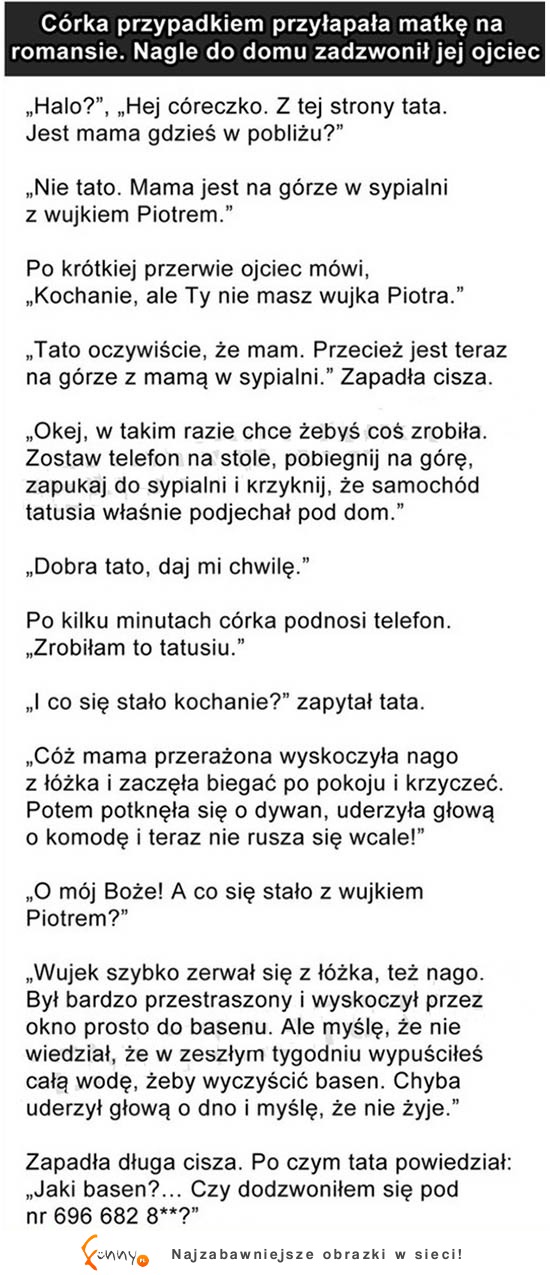 Córka przyłapała matkę na ZDRADZIE! Zobacz co zrobił ojciec! SZOK! HAHA