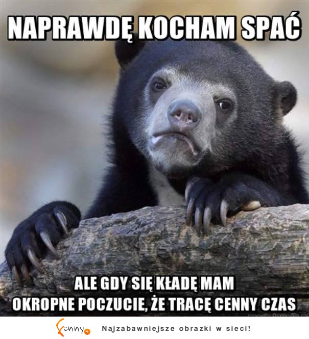 Naprawde kocham spać