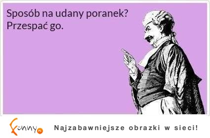 Sposób na udany poranek