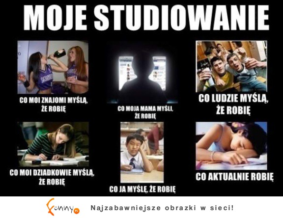 Moje studiowanie :D