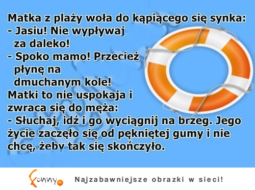 Jasiu na wakacjach. Co matka mówi o kąpieli w morzu MASAKRA