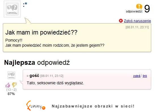 Jak ma powiedzieć rodzicom, że jest gejem?