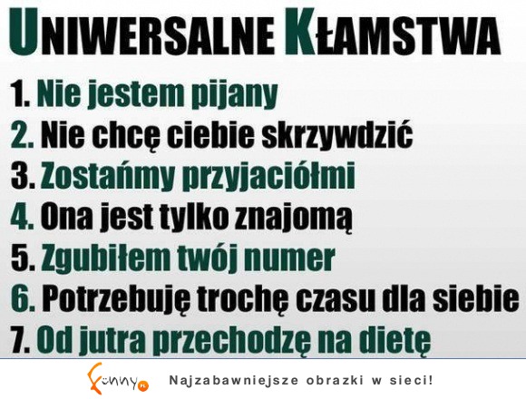 Uniwersalne kłamstwa