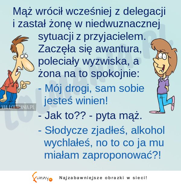 Mąż przyłapał żonę na zdradzie! Ale się tłumaczyła XD LOL!