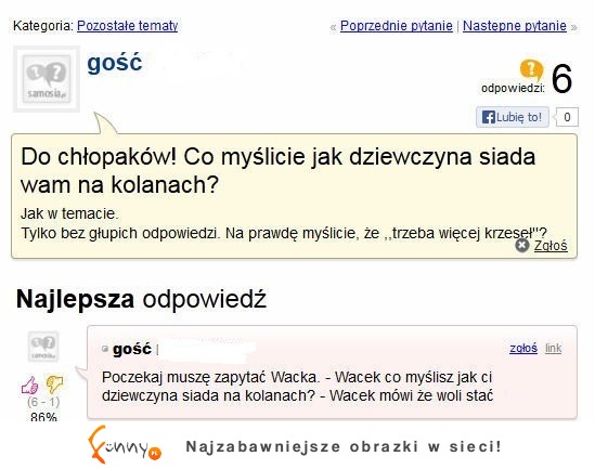 Dziewczyna zadała CIEKAWE PYTANIE DO CHŁOPAKÓW- zobacz koniecznie najlepszą odpowiedź! DOBRE! :D