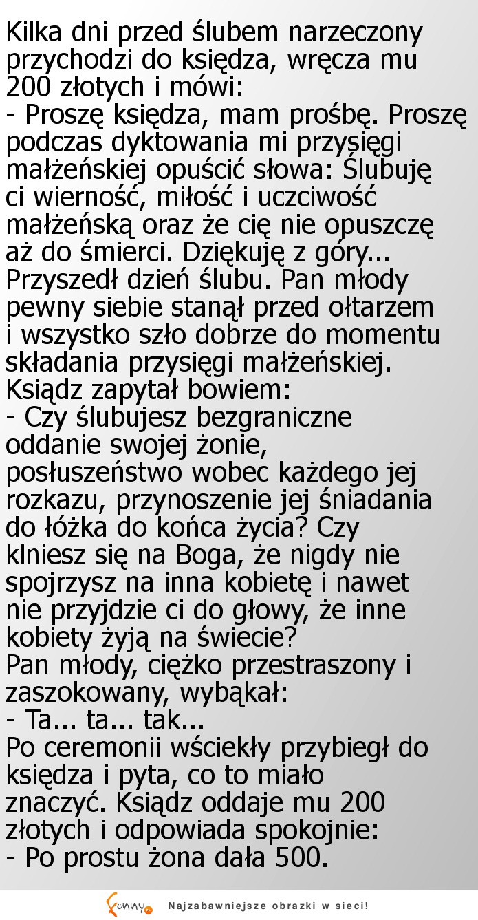 Przysięga małżeńska :D