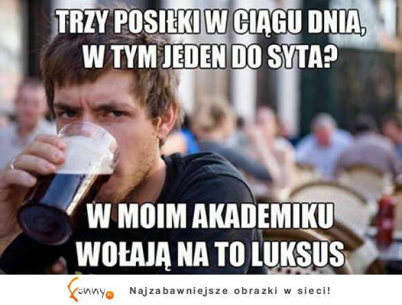 Trzy posiłki, luksus