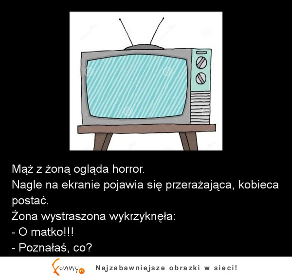 Mąż z żoną ogląda horror. NAGEL na ekranie pojawia się przerażająca, kobieca postać! ZOBACZ reakcję żony :D