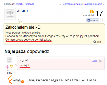 Zakochał się ale nie wie jak się do niej zbliżyć! ZOBACZ co mu doradzili na forum! :D