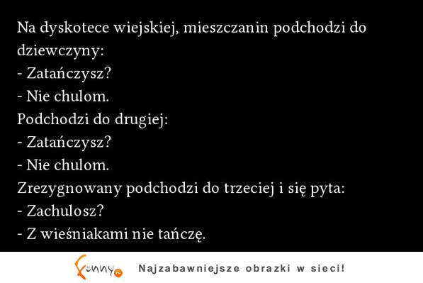 Na dyskotece wiejskiej. zobacz jak zapraszać do tańca xD