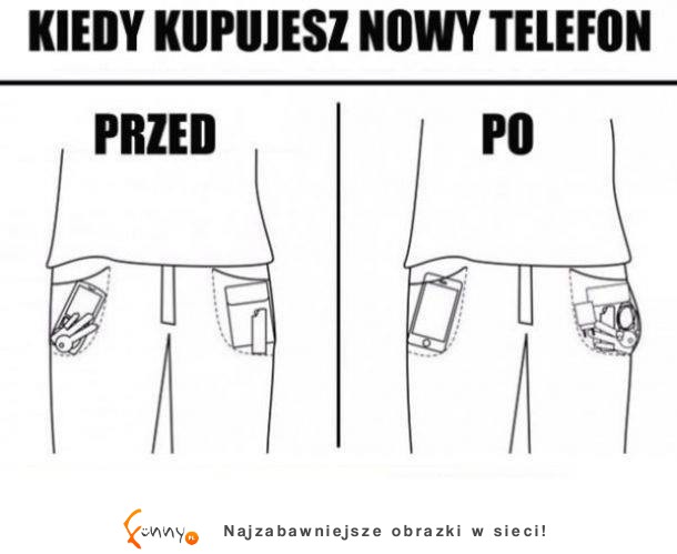 Nowy telefos - Przed i Po :D