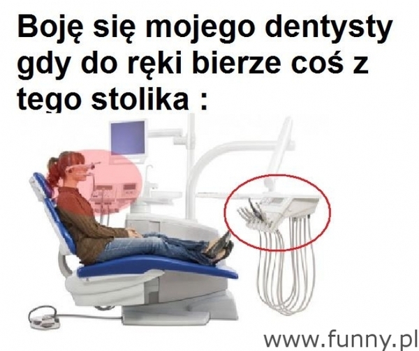 dentysta i stolik