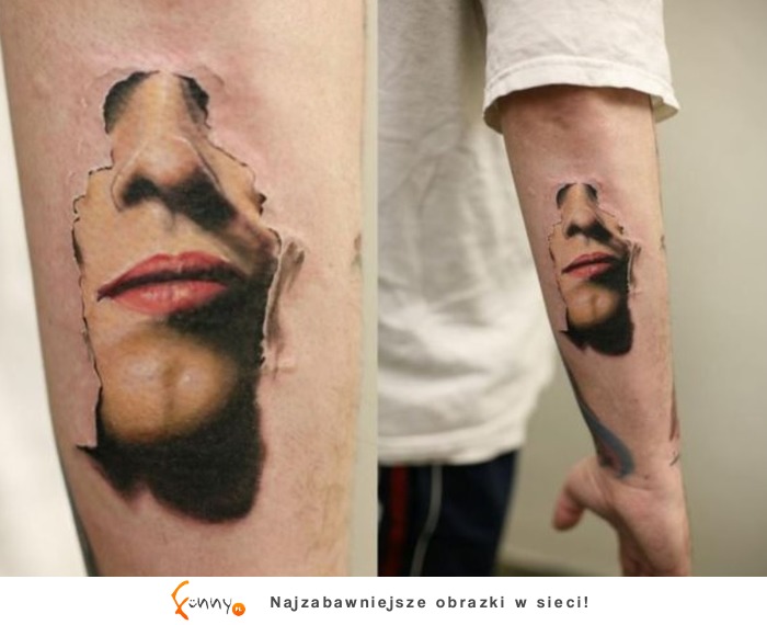 Niesamowite tatuaże 3D Niesamowite tatuaże 3D
