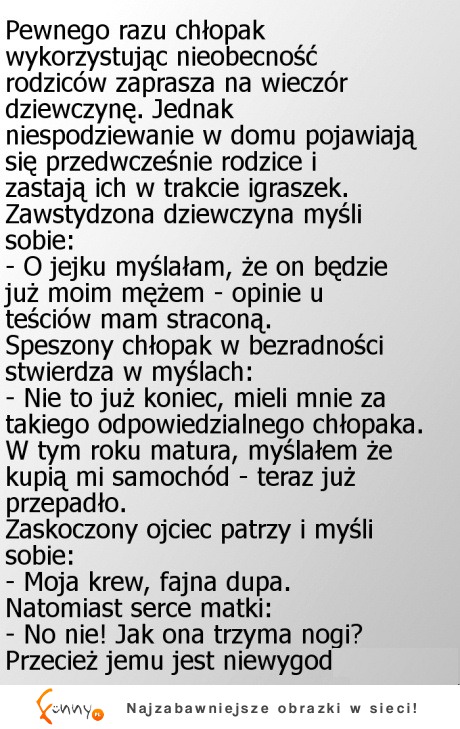 Pewnego razu chłopak wykorzystał nieobecność rodziców...