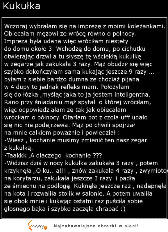 Znany kawał: Kukułka! hahah MEGA :D