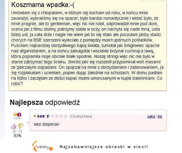 Koszmarna wpadka na randce! Zobacz co zrobiła, że chłopak uciekł... :D