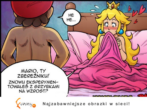 Mario i grzybki! haha MOCNE :D