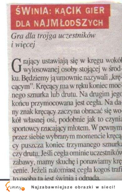 Gra dla najmłodszych z drutem i cegłą. Dobra zabawa gwarantowana! :D