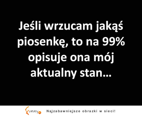 Jeśli wrzucam jakąś piosenkę...