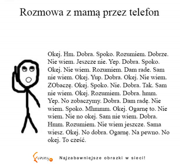 Rozmowa z mamą