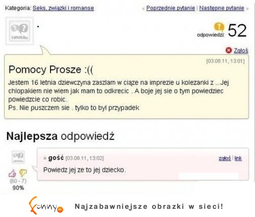 16-latka zaszła w ciążę z chłopakiem koleżanki... Co teraz? :D