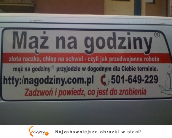 mąż na godziny