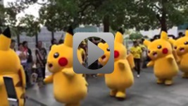 Flashmob w Japonii - Pikachu