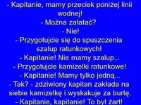 Na statku panika, dziura w rufie, woda przecieka, nie ma szalup ani kamizelek... ale jest kapitan MISTRZ!! HAHAHA