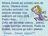 Żona z zaskoczenia walnęła męża bo... HAHAH BEKA!