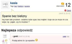 Spadnie bez bielizny! haha :D