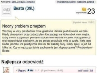 Problem z mężem. Podczas gdy ona śpi, od od paru lat regularnie... sam zobacz MASAKRA! :D