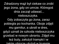 Zdradzony mąż chce sprawdzić swoją żonę i udaje NIEBOSZCZYKA- super dowcip!