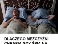 Dlaczego mężczyźni chrapią gdy śpią na plecach Poznaj prawdę, haha