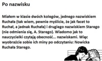 Jeden miał na nazwisko Ruchała drugi Stary, jak to brzmiało w dzienniku? :D