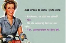 Mąż wraca do domu i pyta żonę! :D