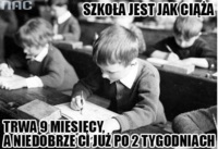 Szkola jest jak ciaza