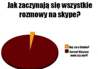 Jak zaczynają się wszystkie rozmowy na skype? :)