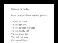 Sposób na nudę :)