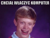 Chciał włączyć komputer