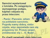 Pilot nastraszył pasażerów. Jednego nawet bardzo... HAHA!