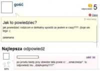 Jak powiedzieć w delikatny sposób że jestem w ciąży?! Sprawdź co jej doradzili! MASAKRA :D