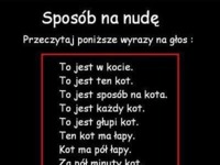 Sposób na NUDĘ ;)