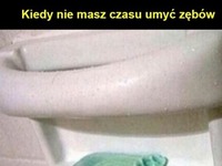 kiedy nie masz czasu umyć zębów