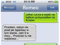 Romeo i Julia! Dzisiaj to już nie byłoby to samo :)